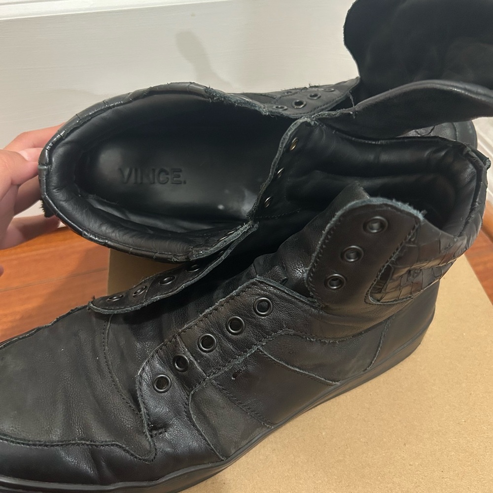 Vince Men's Black High-Top Sneakers